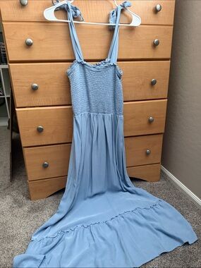 Zesica Strap Light Blue Dress